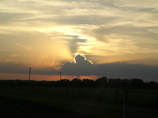 Sunset on the way home